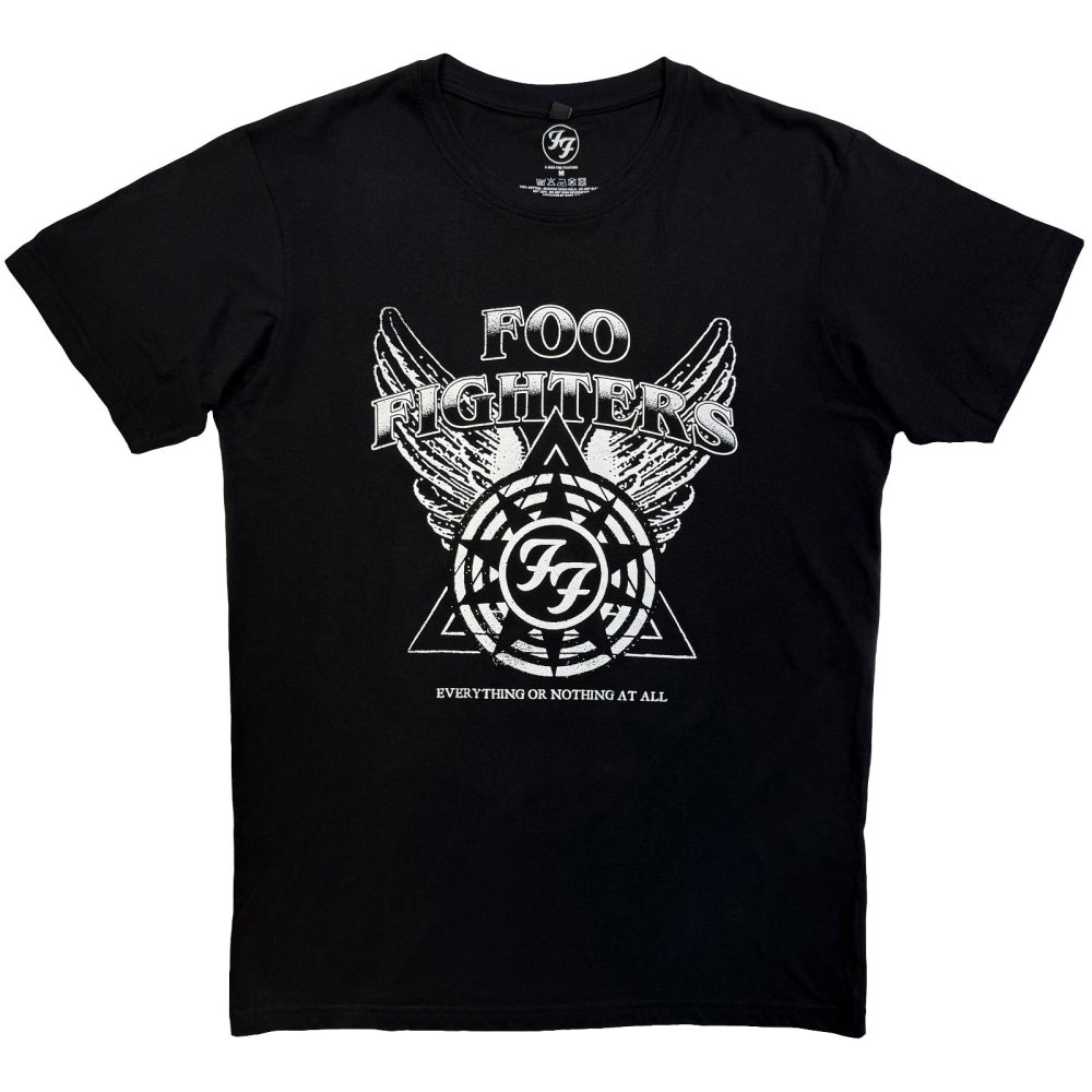 Foo Fighters - Everything or Nothing At All Logo Heren Tshirt - Zwart